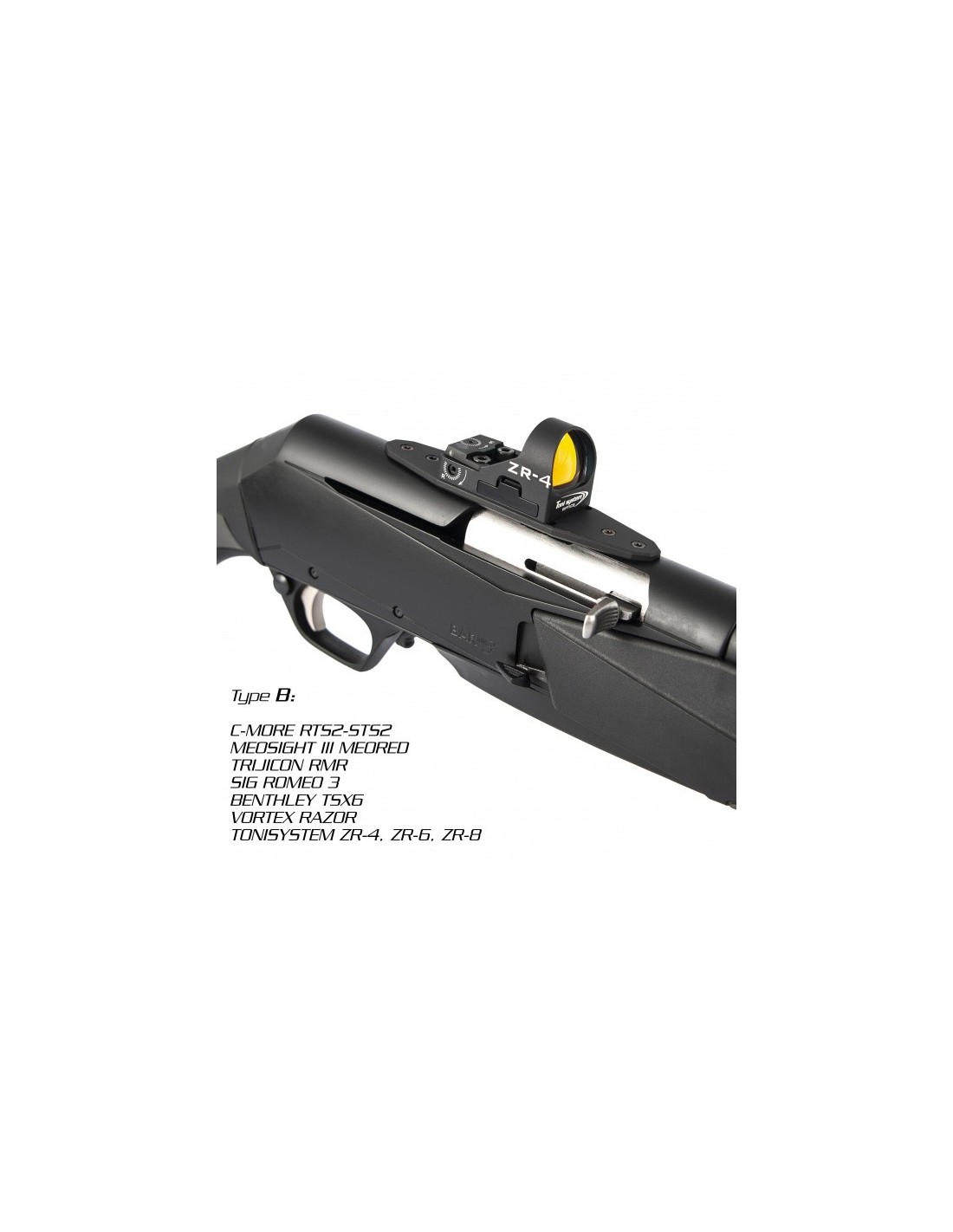 Red Dot base type B for many Red Dot for Benelli, Browning, Winchester - TONI  SYSTEM